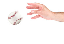 A Hand Throwing A Baseball