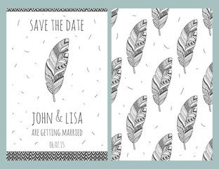 Wedding invitation card