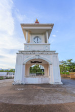 Clock Tower At The Park In Phuket Town, Thailand