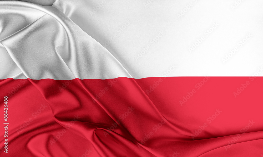 Obraz na płótnie Poland Flag.  w salonie