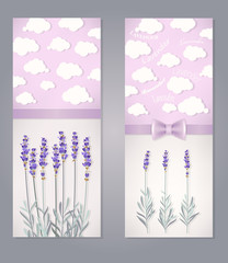 Sticker - Card with lavender