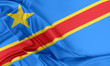 Democratic Republic of the Congo Flag. 