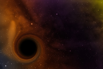 Wall Mural - black hole in space. abstract background.