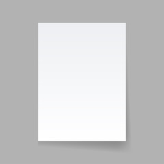Wall Mural - piece of paper on a gray background