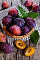 Wall Mural - Fresh plum