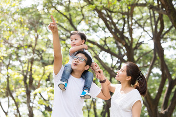 .Happy Family enjoy and do activity together