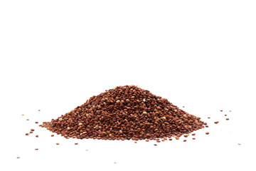 Wall Mural - Pile of quinoa seeds isolated on a white background