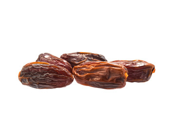 Wall Mural - Dried delicious dates isolated on a white