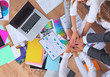 © lenets_tan - Business team with hands together - teamwork concepts