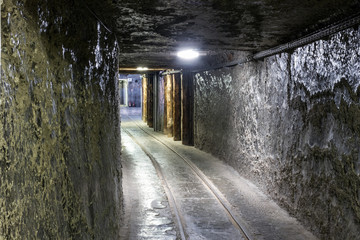 Underground mine tunnel