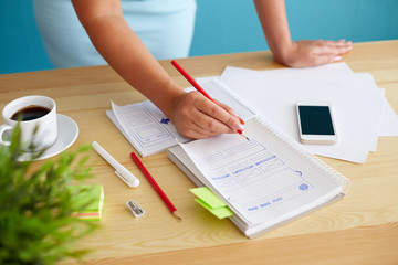 Wall Mural - woman sketching design