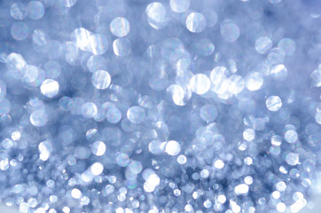 Blue glitter christmas abstract background
