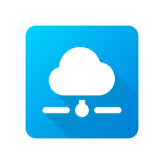 Long-Shadow Blue App Icon Design