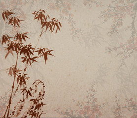 Obraz na płótnie azja roślina stary japoński