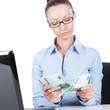 © photopixel - Businesswoman  with euros in hands
