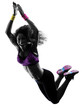 © snaptitude - woman zumba dancer dancing exercises silhouette