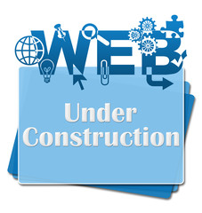 Wall Mural - Web Under Construction Bottom Squares 