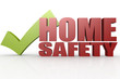 © tang90246 - Green check mark with home safety word