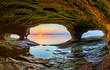 Sunset Sea Cave