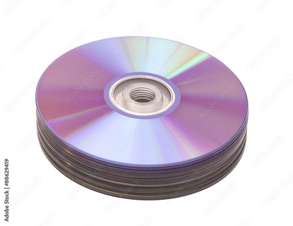 Stack of cd roms. CD & DVD disk Stock Photo | Adobe Stock