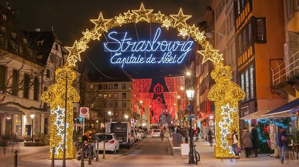 Wall Mural - Marché de noël à Strasbourg, Alsace