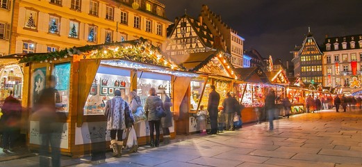 Wall Mural - Marché de noël à Strasbourg, Alsace