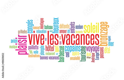 Vive Les Vacances Stock Vector Adobe Stock