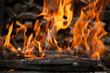 © lumikk555 - Burning wood in fire