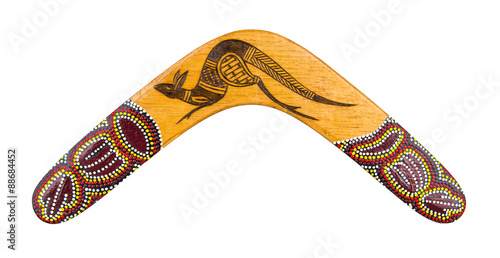 Fotomural Boomerang isolated on white with clipping path