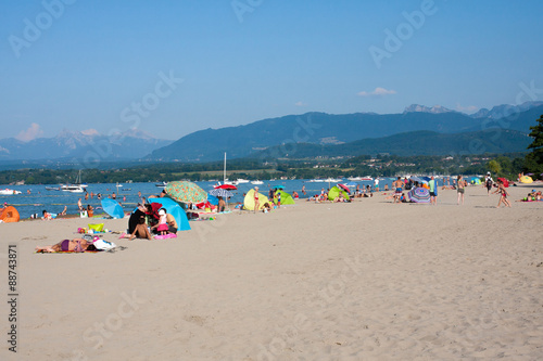 Plage De Sable D Excenevex Lac Leman Buy This Stock Photo And