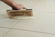 Fill the tile joints with grout