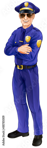 Smiling policeman