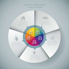 Infographic design template and marketing icons, Business concep