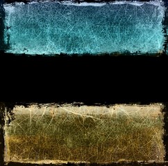 Wall Mural - Grunge blue and sepia background