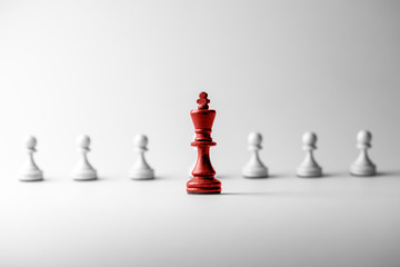 Chess business concept, leader & success