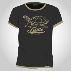 Poster - turtle shirt design