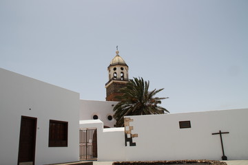 Der Kirchturm in Teguise