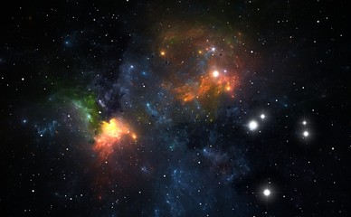 Canvas Print - nebula is a place where new stars are born