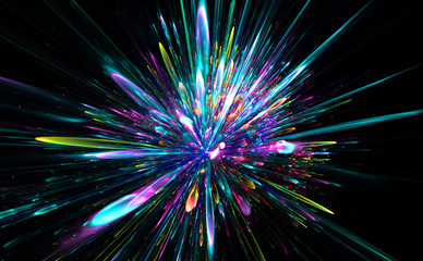 Wall Mural - new year colorful celebration fireworks