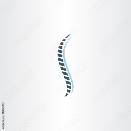 Fotomural spine icon vector design element