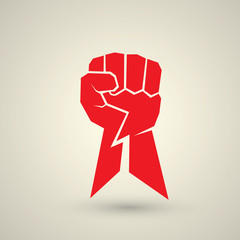 freedom concept. vector fist icon