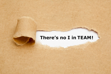 Wall Mural - There’s no I in TEAM
