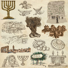 Israel - An Hand Drawn Collection. Full Sized Freehands.