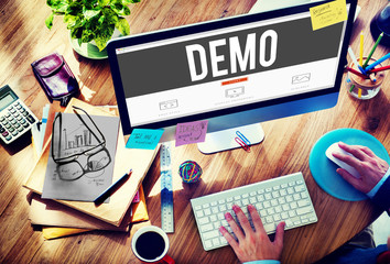 Wall Mural - demo preview trailer trial ideal concept