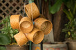 Many Kratip rice hangs together as a cohesive materials stored inside Thailand.