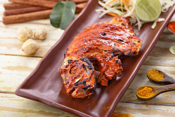 indian tandoori pomfret