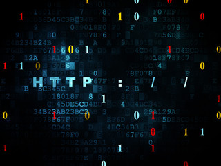Web development concept: on Digital background