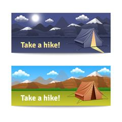 Poster - Adventure And Hike Banners Set 