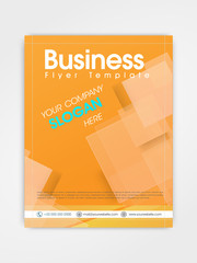 Canvas Print - Flyer, template or brochure design for business.