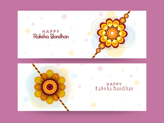 Poster - Web header or banner for Raksha Bandhan.